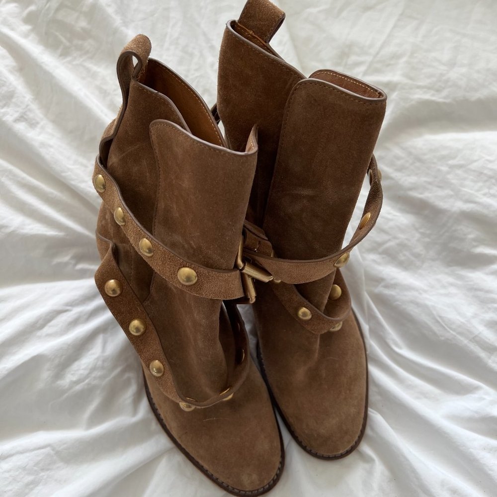 See by Chloe Janis Tan Heeled Boots - Picture 4 of 5